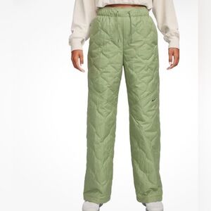 Nike Light Green Quilted Repel pants
